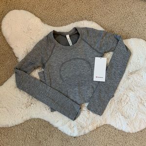 Grey Lululemon Long Sleeve Swiftly Tech